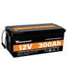 Tewaycell 12V 300AH LiFePO4 Batterie Eingebautes Samrt BMS mit Bluetooth