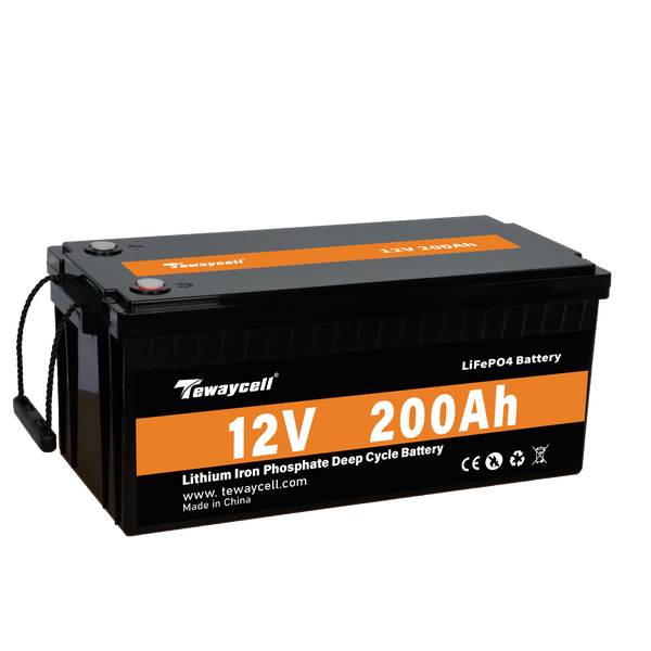 Tewaycell 12V 200AH LiFePO4 Battery Built-in Samrt BMS With Bluetooth