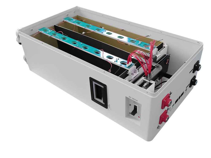 Tewaycell DIY Case Kit 51.2V 280Ah 304Ah 314Ah LiFePO4 Battery Case with JK 200A BMS, Circuit Breaker, 2A Active Balance Vertical DIY Battery Box