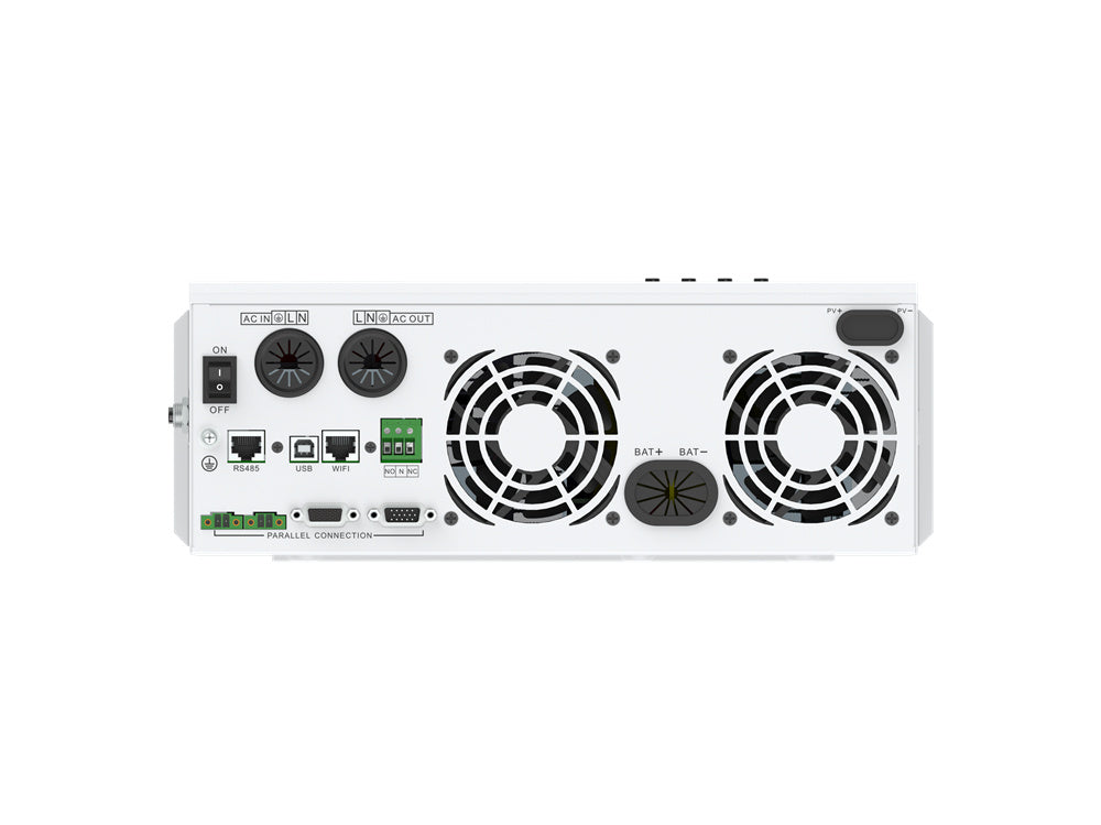 SRNE Neutral 5000W 220V 48V Hybrid Inverter HSI 5.5KW OFF SRNE Neutral 5000W 220V 48V Hybrid Inverter HSI 5.5KW OFF