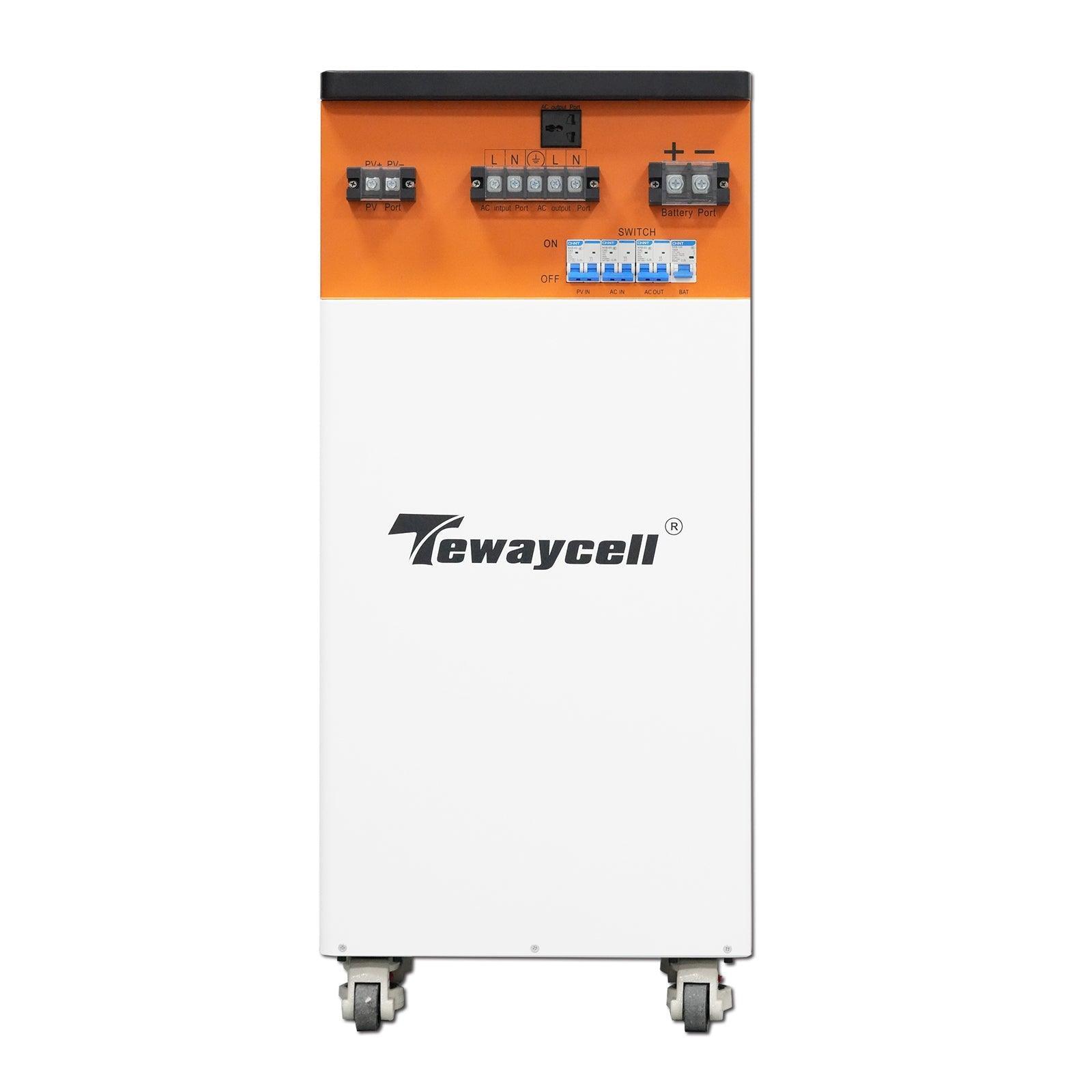 Tewaycell 48V 200Ah 10Kwh All-in-one Mobile ESS Built-in 5KW Hybrid Of
