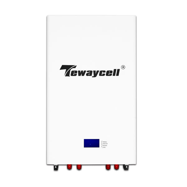 Tewaycell 48V 100Ah 150Ah 200Ah LiFePO4 falra szerelhető akkumulátor tárolórendszer