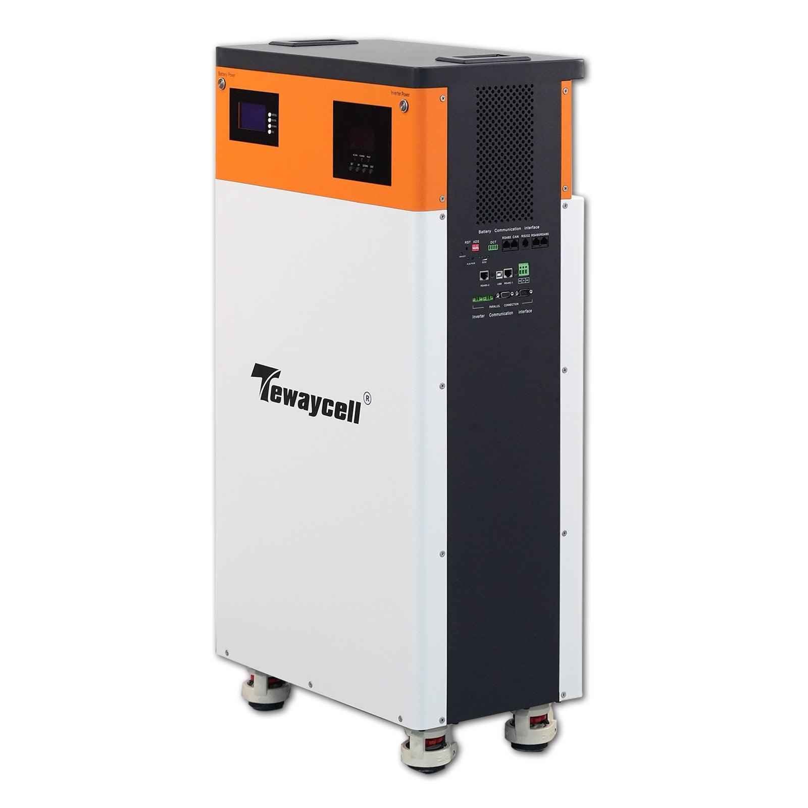 Tewaycell 48V 51.2V 300Ah 15Kwh All-in-one Mobile ESS Built-in 5KW Hyb