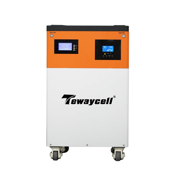 Wbudowany hybrydowy falownik Tewaycell 48V 100Ah 5Kwh All-in-one Mobile ESS