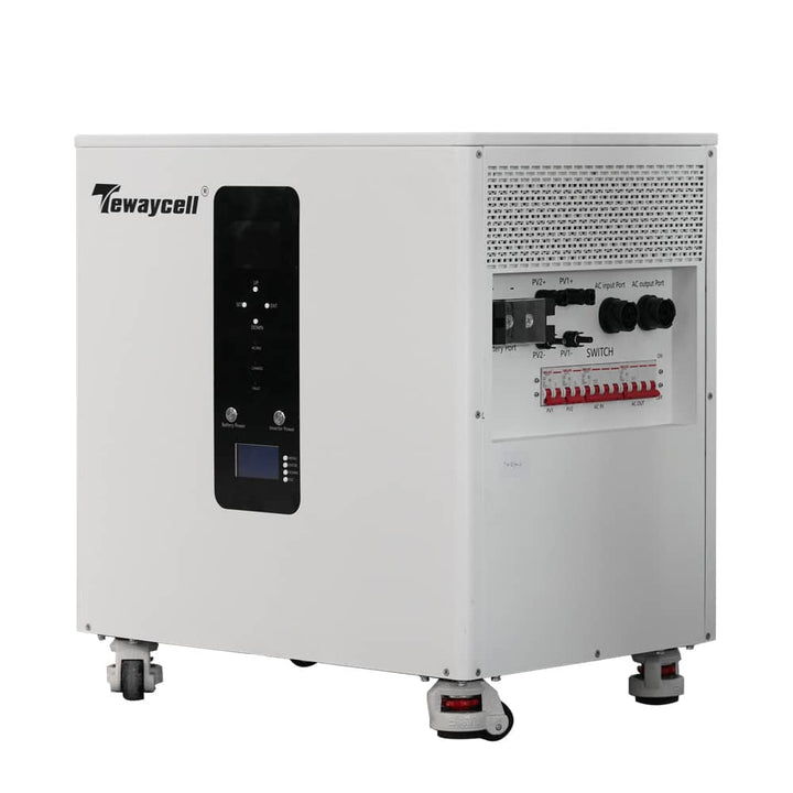 Tewaycell 48V 51.2V 600Ah 30kWh 30kWh All in One Mobile ESS Built-in 12kW AC380V Hybrid off-grid Three Phase Inverter,BMS,Equalization Module-4
