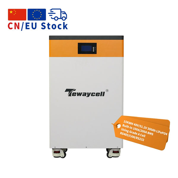 Tewaycell 48V 300Ah 15KWh LiFePO4 Mobile ESS With Active Balancer - Tewaycell