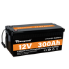 Batterie Tewaycell 12V 300AH LiFePO4 intégrée Samrt BMS avec Bluetooth