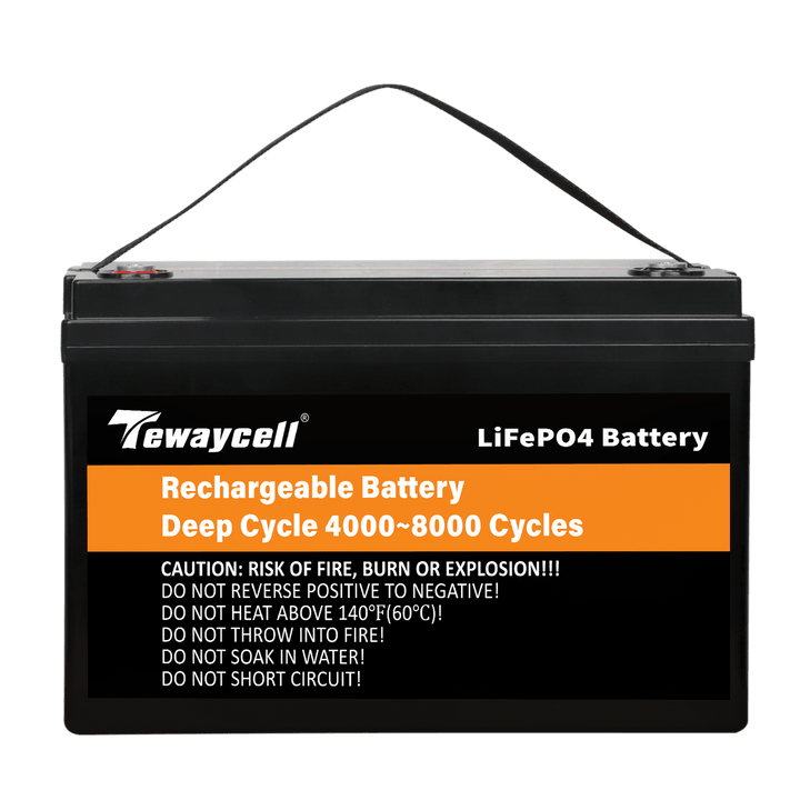 Tewaycell 12V 100AH LiFePO4 Battery Built-in Samrt BMS With Bluetooth - Tewaycell