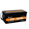 Tewaycell 12V 200AH LiFePO4 akkumulátor, beépített Samrt BMS Bluetooth-al